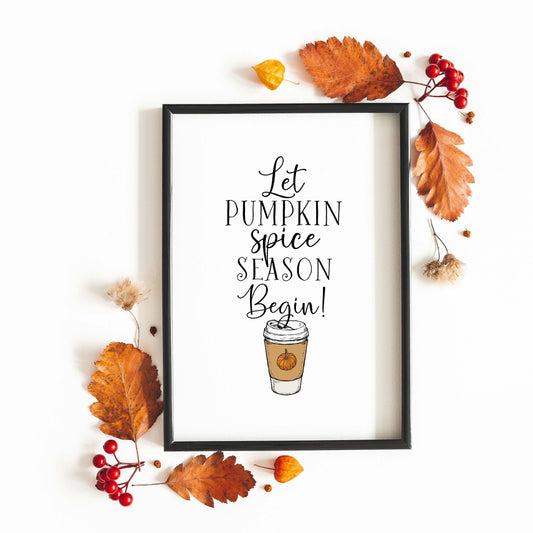 Let Pumpkin Spice Season Begin